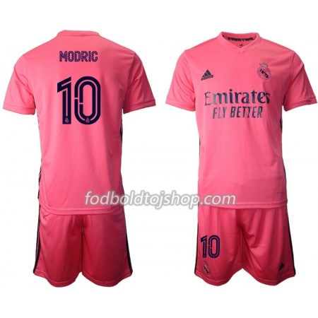 Real Madrid Luka Modrić 10 Børn Udebane Fodboldsæt 2020-21 S/S (+ Korte bukser)